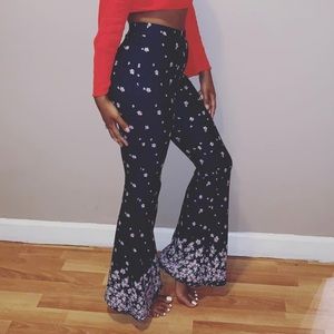 Floral Cherry Blossom stretchy pants.